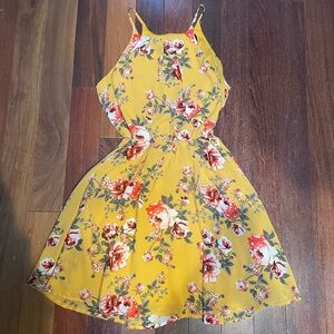 Blue Rain Halter Mini Dress